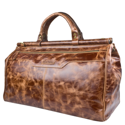 Кожаный саквояж Otranto Premium cognac (арт. 4006-53)