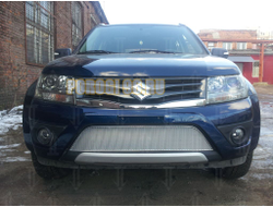 Защита радиатора Suzuki Grand Vitara 2012- chrome PREMIUM