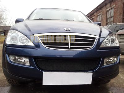 Защита радиатора Ssang Yong Kyron 2006- black