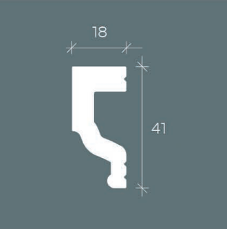 Молдинг 6.51.391 - 41*18*2000мм