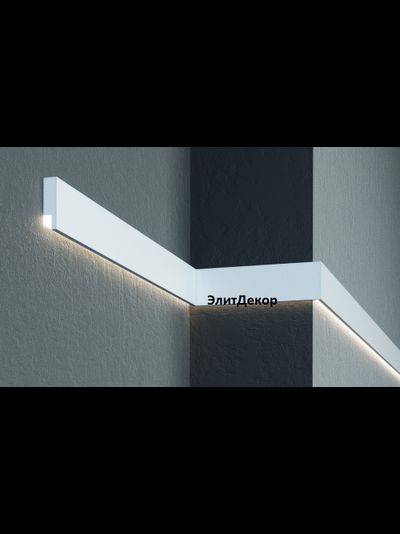 Фасадный молдинг для подсветки из пенополистирола Leptonika MC303LED с эластичным покрытием DarMix