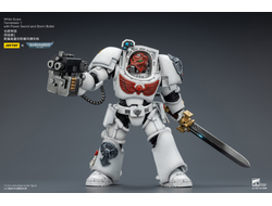 Терминатор Белых Шрамов (Warhammer 40K) - КОЛЛЕКЦИОННАЯ ФИГУРКА 1/18 White Scars Terminator with Power Sword and Storm Bolter (JT03189) - JOYTOY