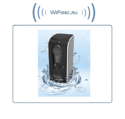 FreeCam, Всепогодная беспроводная WiFi видеокамера на аккумуляторе с DVR, HD 960p (до 90 дней) (Clever Dog)