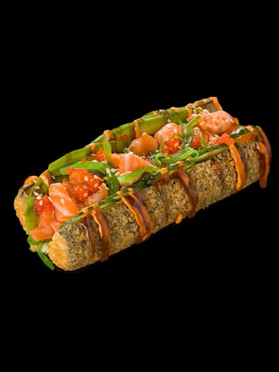 ASIA ХОТ-ДОГ С ЛОСОСЕМ