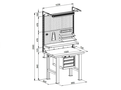 Верстак ВС-100