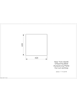 Мойка Reginox New York L 40x40 OKG matt