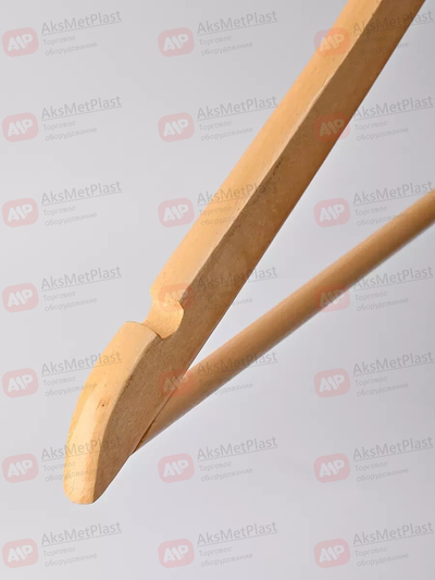 C33X Вешалка-плечики для одежды деревянная узкая с перекладиной