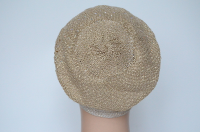 Итальянский берет весна - осень со стразами