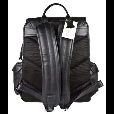 Кожаный рюкзак Montalbano black (арт. 3097-01)