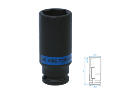 Головка торцевая ударная глубокая шестигранная 1/2", 25 мм KING TONY 443525M