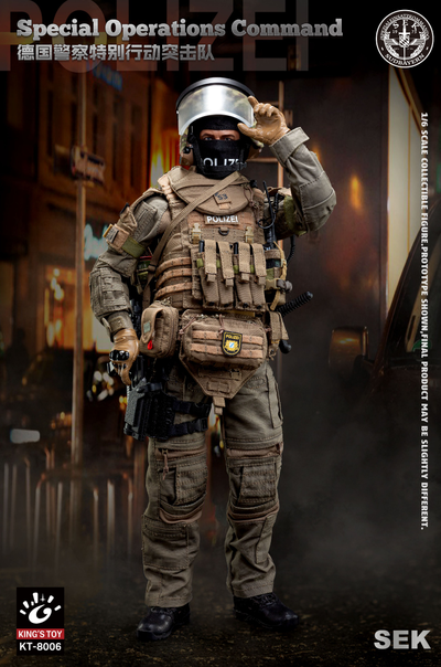 Боец немецкого полицейского спецназа - КОЛЛЕКЦИОННАЯ ФИГУРКА 1/6 SEK Special Operations Command (KT-8006) - KING'S TOY