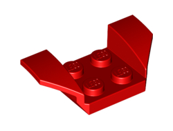 Vehicle, Mudguard 2 x 4 with Flared Wings, Red (41854 / 6109466)