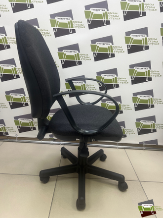 Кресло Юпитер Рондо, ткань, т. серый В-40