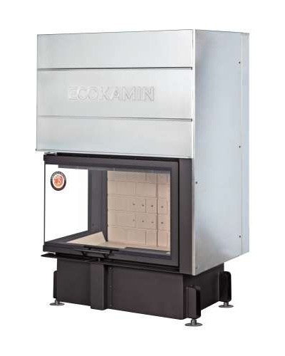 Каминная топка Дельта 800 L два стекла левая принтинг, Экокамин (Россия)