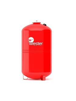Мембранный расширительный бак для отопления, 50 л, 5 бар/100°C, Wester WRV50