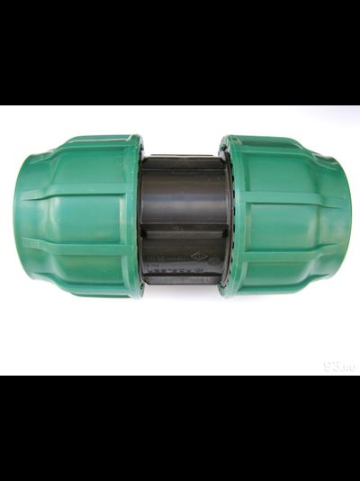 Муфта соединительная обжимная ПЭ POELSAN для пнд труб 20 25 32 40 50 63 75 90 110