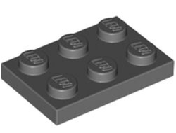 Plate 2 x 3, Dark Bluish Gray (3021 / 4211043)