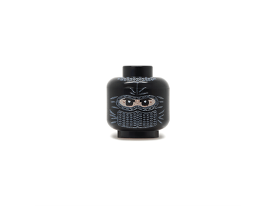 Лего голова в балаклаве B (черный) | Balaclava Head B - black