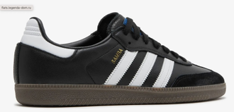 Adidas Samba Black (Экокожа) сбоку