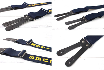 Подтяжки Prison Blues® Y-back (тип Lee) с кожаными петлями