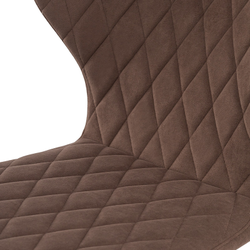 ЙОРК Стул сиденье коричневый, каркас черный