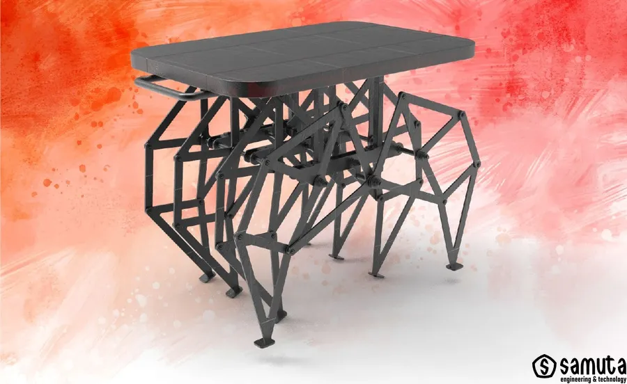 Стол с подвижными ножками. На основе механизма Тео Янсена Образцы работ | Мебельное производство