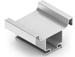 GOLA Профиль U вертикальный, Серебро крацованное (brush polish), L=4500   GA0780.VP450.SLXAN.CJ  ARISTO *