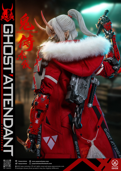 ПРЕДЗАКАЗ - Девушка-киборг (в красном) - Коллекционная фигурка 1/6 Ghost Attendant Red Remains (GS-002) - POPCOSTUME  ?ЦЕНА: 31900 РУБ.?