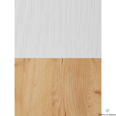 ТВМ-7 Тумба под ТВ Белый/Дуб Крафт золотой