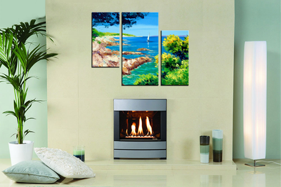 Модульная картина "Скалистый берег"