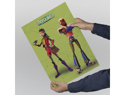 Плакат вертикальный Робики №2