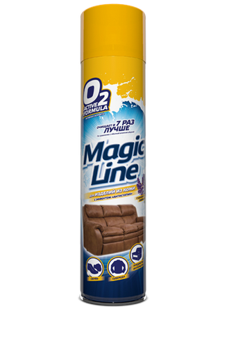 Очиститель для изделий из кожи, активная пена, MAGIC LINE, 650 мл