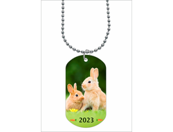 Жетон, кулон год Кролика №15