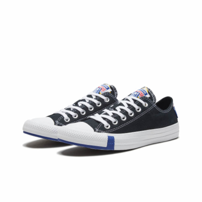 Оригинальные черные Кеды Converse All Star с синей полоской 166738C