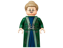 Professor Minerva McGonagall - Dark Green Robe, Dark Tan Hair, n/a (hp293)