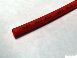 Кембрик термоусадочный клеевой REXANT 3.0/1.0мм (1м красный)