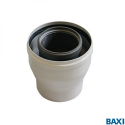 Коаксиальный переходник с диаметра 60/100 мм на диаметр 80/125 мм, KHG71411941-