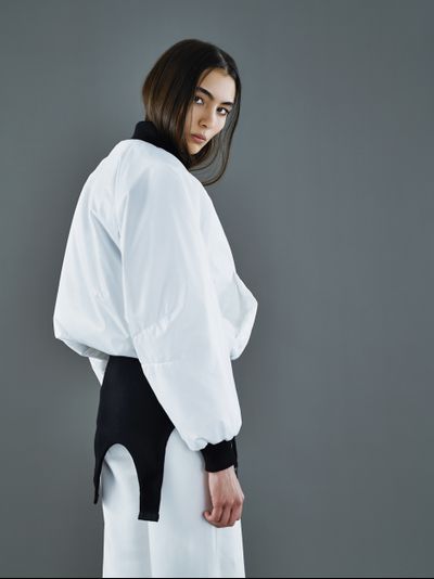 Бомбер Reverse Белый