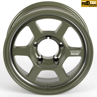Комплект дисков R16 6,5J ET+0 5*139,7 RAYS 61143-DS171 Зеленый матовый с полировкой (81396)