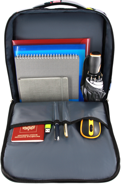 Рюкзак сумка для ноутбука 15.6 - 17.3 дюймов Optimum, пингвины