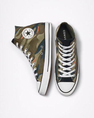 Кеды Converse Chuck Taylor All Star Hybrid Camo зеленые