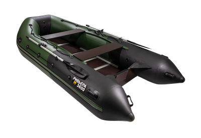 Моторная лодка Ривьера 3600 СК МАКСИМА зеленый черный