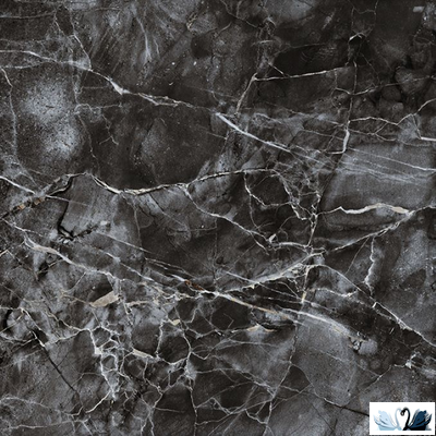 Керамогранит Гранитея Киреты Черный 60 х 60 см матовый мрамор