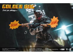 ПОМЯТА УПАКОВКА - Золотой Пёс - Коллекционная ФИГУРКА 1/12 scale GOLDEN DOG – Death Gas Station series (PES022) - Damtoys x Coal Dog