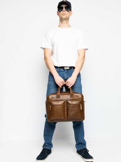 Сумка для ноутбука Riace NEW Premium brown (арт. 1015-63)