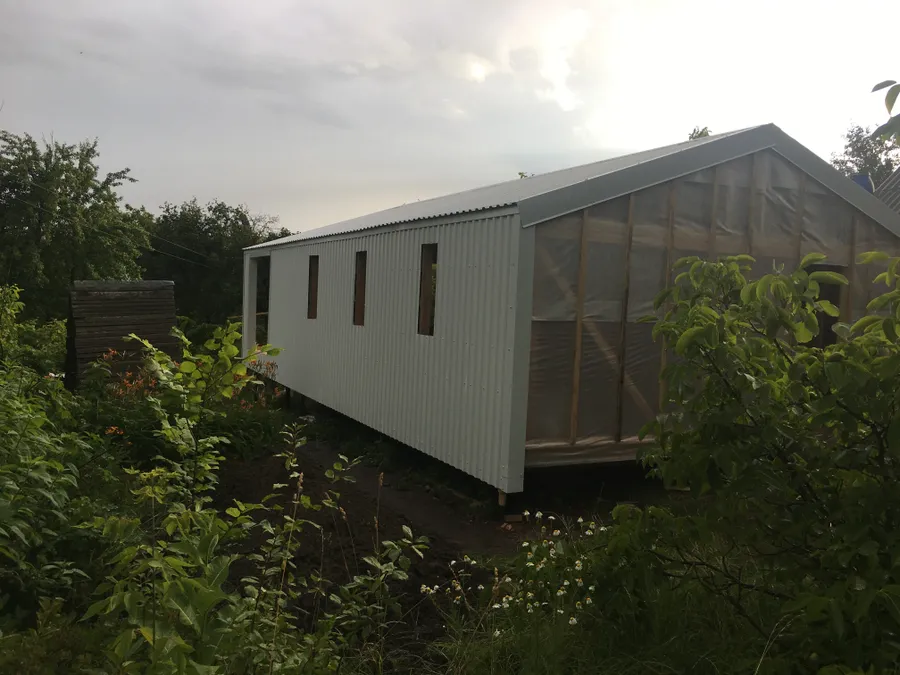 Готовый фасад с тыльной стороны