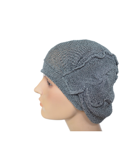 берет серого цвета из коллекции серых летних беретов Vizio Италия