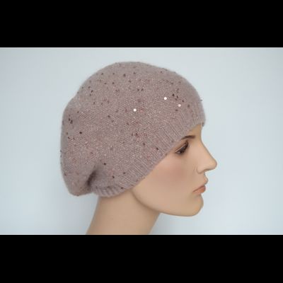 Розовый женский берет одинарный Vizio Италия 6943 ВО