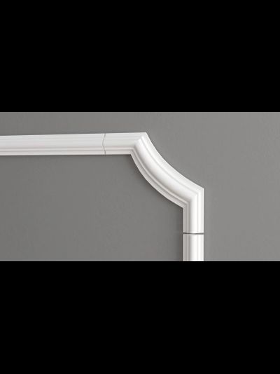 Угловой элемент DECOR-DIZAYN C1-DD002 к молдингу DD002, из дюрополимера, под покраску, 4шт