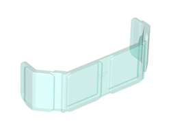 Glass for Train Front 2 x 6 x 2, Trans-Light Blue (17457 / 6080721)